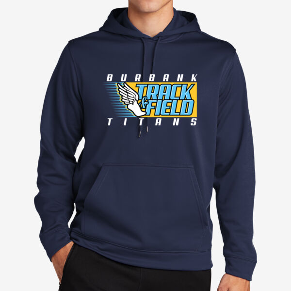 Burbank Track & Field Sport Wick Fleece Hooded Pullover Thumbnail
