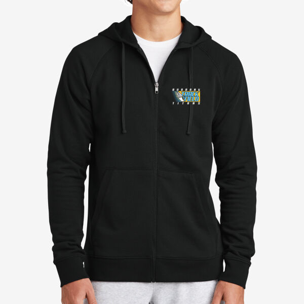 Burbank Track & Field Drive Fleece Hooded Full Zip Thumbnail