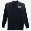 Long Sleeve Silk Touch Polo with Pocket Thumbnail